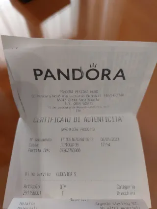 Orecchini Pandora cerchi pendenti