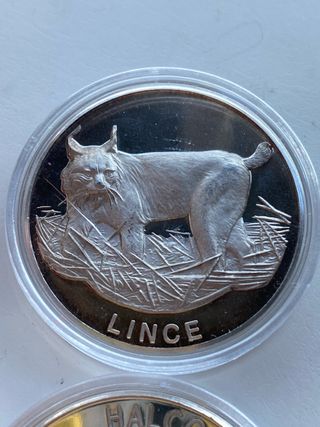 10 Medallas Plata 999 Proof Fauna Ibérica