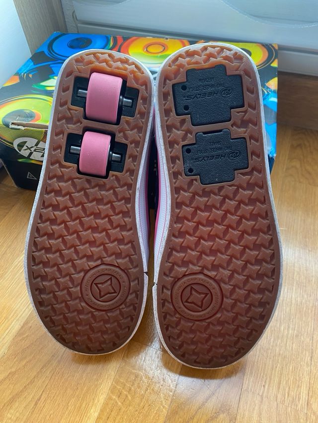 Zapatillas con ruedas Heelys negras y rosas