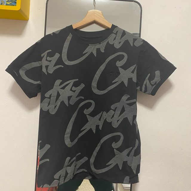 Camiseta Corteiz Negra Estampada