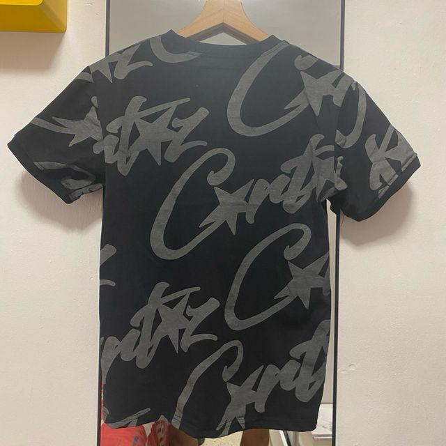 Camiseta Corteiz Negra Estampada