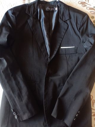 Chaqueta americana niño negra