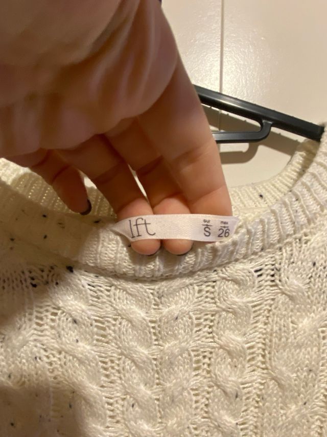 Vestido de punto blanco