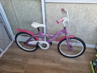 Bicicleta infantil 20" rosa y morada
