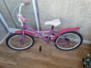 Bicicleta infantil 20" rosa y morada