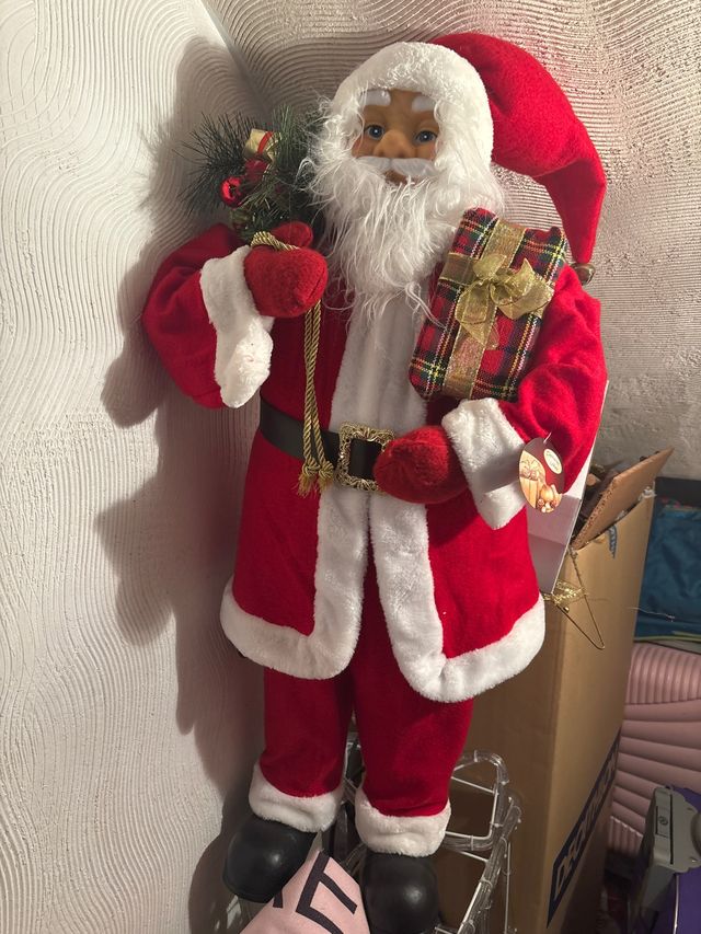 Papá Noel Grande Navidad 78 centimetros de alto