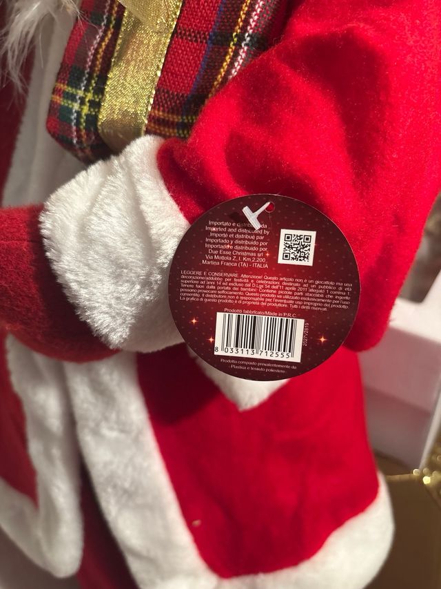 Papá Noel Grande Navidad 78 centimetros de alto