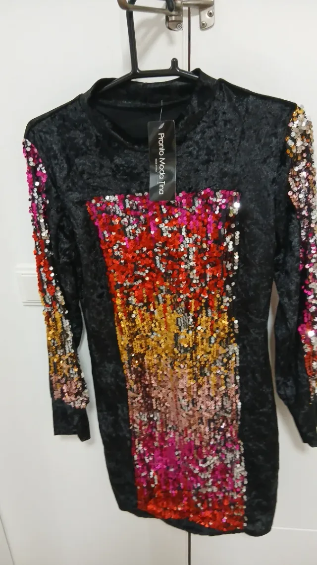 Vestido lentejuelas Pronto Moda Tina Talla Única