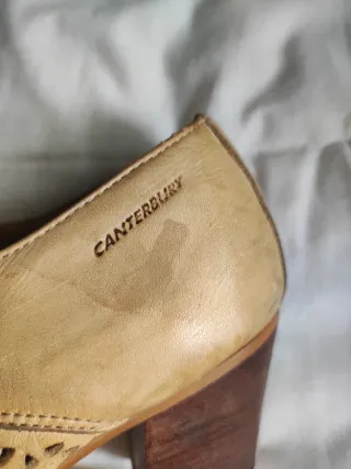 Zapatos Canterbury Talla 36.5 Beige