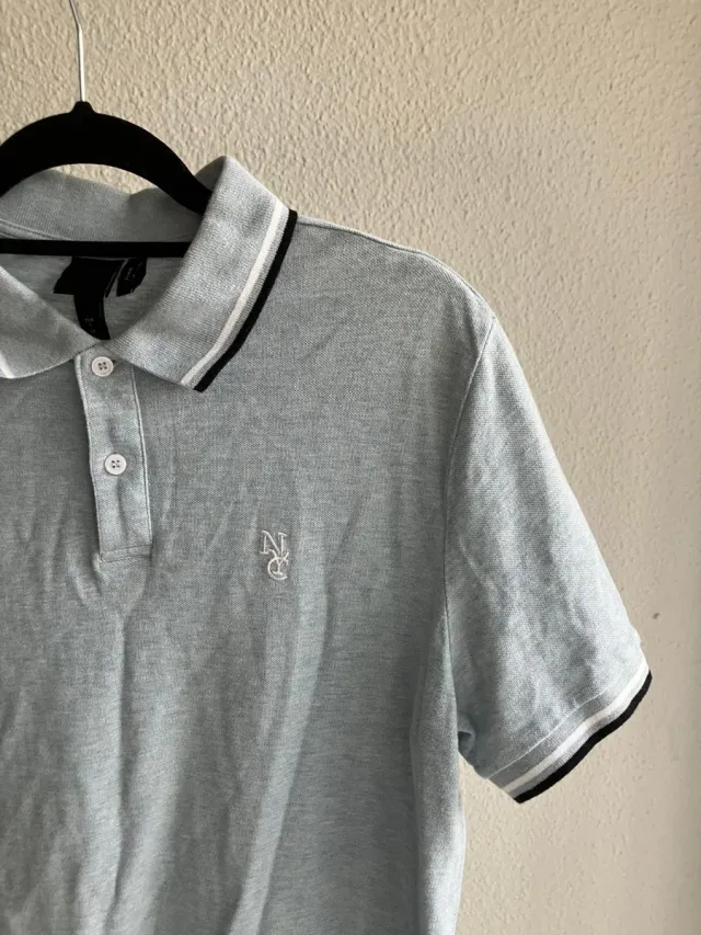 Polo Celeste Talla L