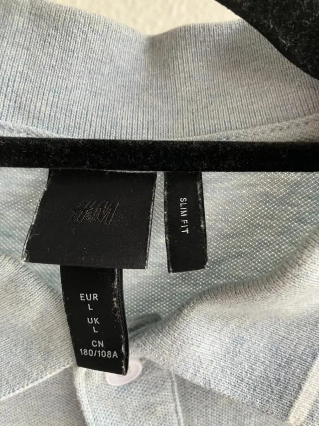 Polo Celeste Talla L