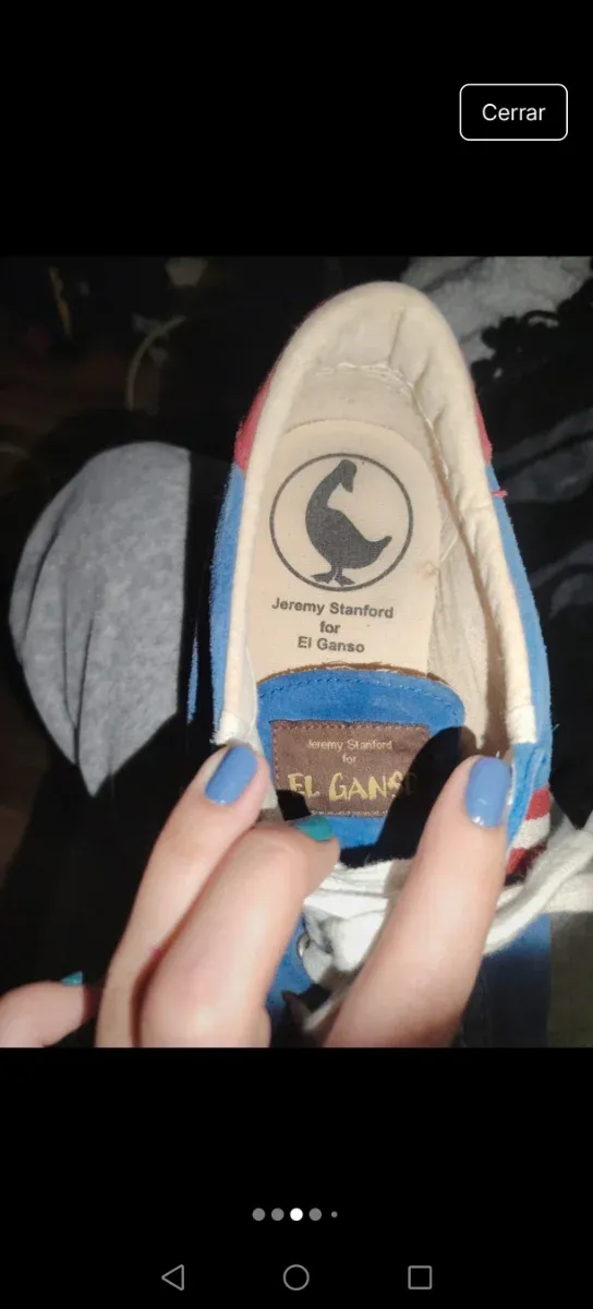 Zapatillas El Ganso Azul y Rojo
