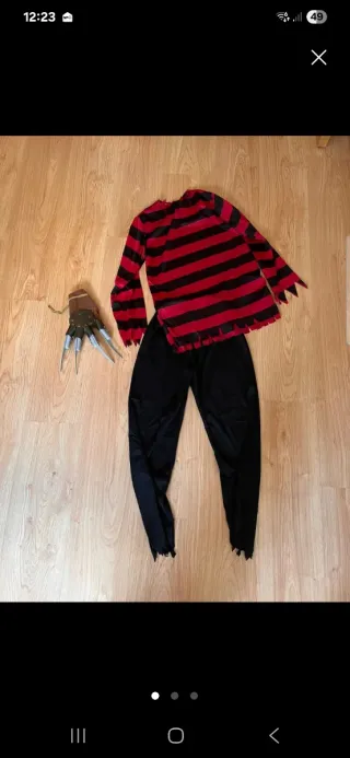 Disfraz Freddy Krueger Talla 10/11 años