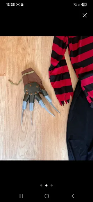 Disfraz Freddy Krueger Talla 10/11 años