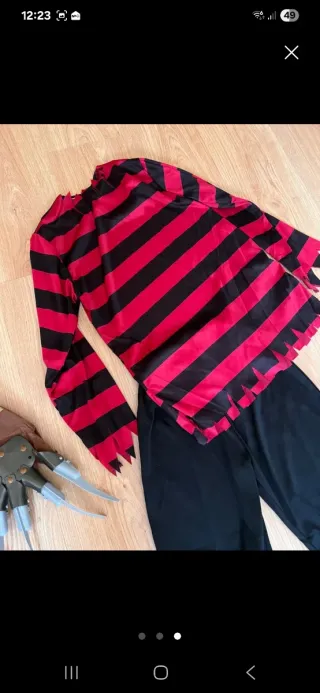 Disfraz Freddy Krueger Talla 10/11 años