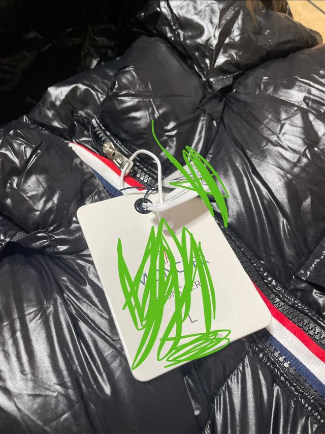 Moncler Piumino Nero Lucido (Rep)