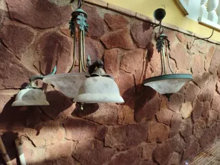 Pack 2 Lámparas Techo Antiguas