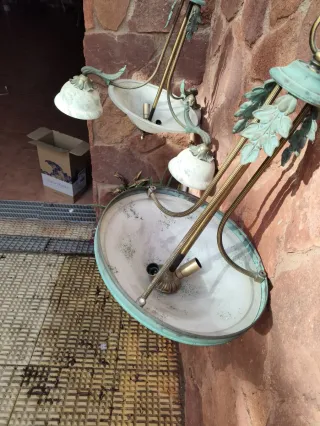 Pack 2 Lámparas Techo Antiguas