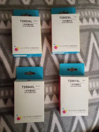 4 Cartuchos Tinta para impresora Epson XP 247