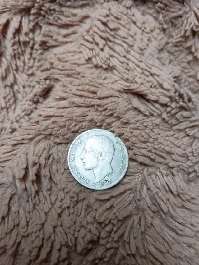 1 Peseta Plata Alfonso XIII 1885