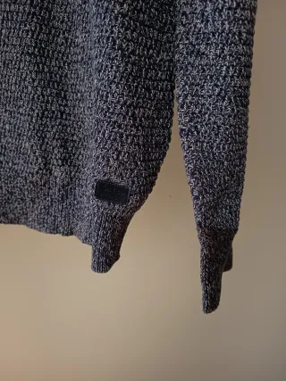 Camisola homem Salsa azul/cinza