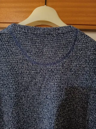 Camisola homem Salsa azul/cinza