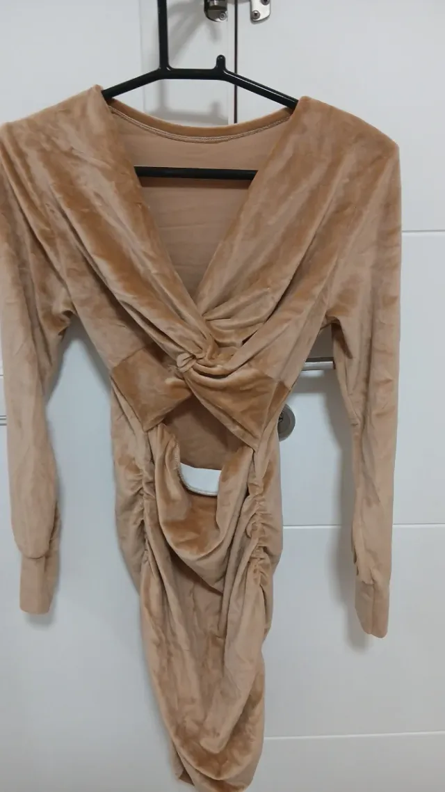 Vestido beige talla única