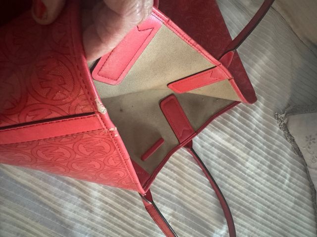 Bolso Michael Kors Rojo Coral Charol