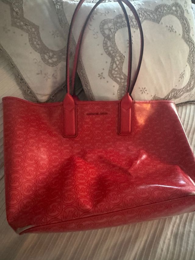 Bolso Michael Kors Rojo Coral Charol