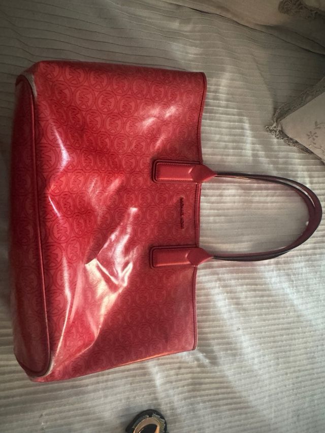Bolso Michael Kors Rojo Coral Charol