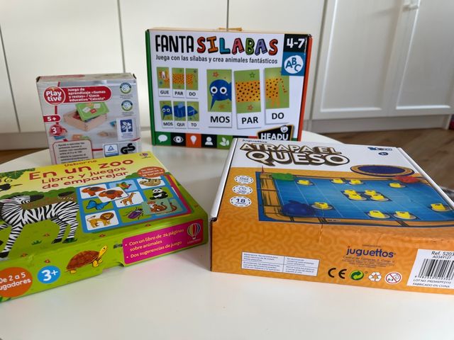 Lote 4 Juegos de Mesa Educativos +3