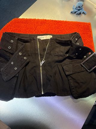Falda Vaquera Bershka negra Talla L