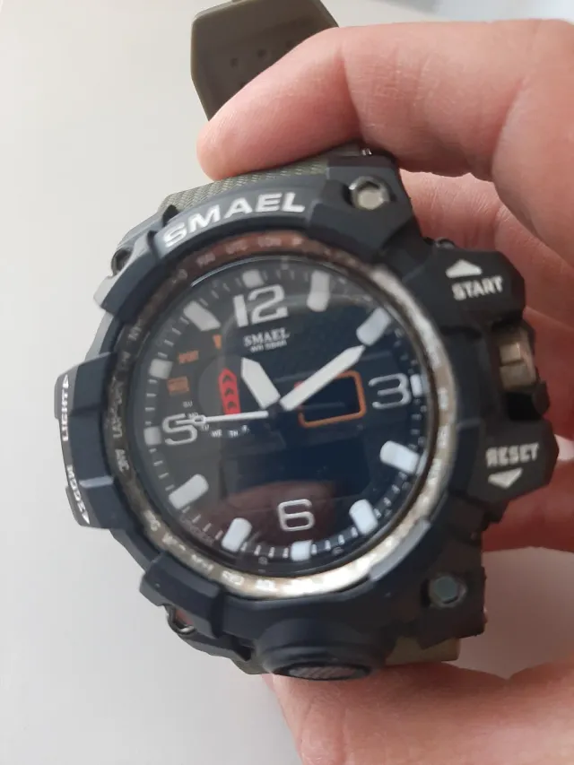 2 Relojes SMAEL Negro y Rojo