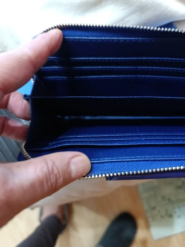 Monedero MNG TOUCH azul brillante