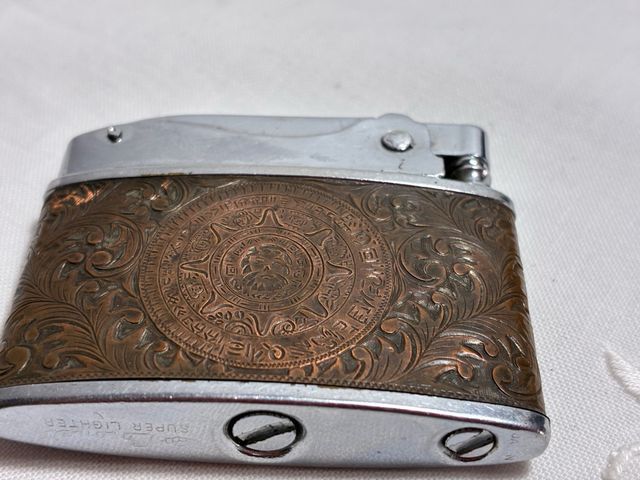 Encendedor Cobre Estilo Azteca Super Lighter.