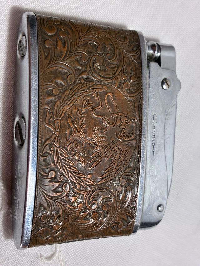Encendedor Cobre Estilo Azteca Super Lighter.