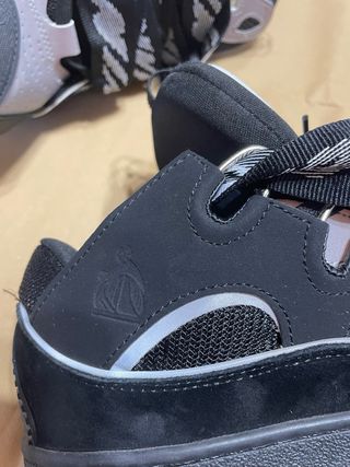 Lanvin Scarpe Sneakers Uomo Nero Argento (Rep)