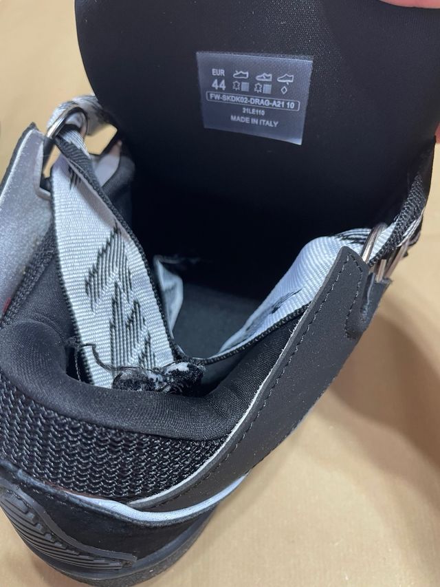 Lanvin Scarpe Sneakers Uomo Nero Argento (Rep)