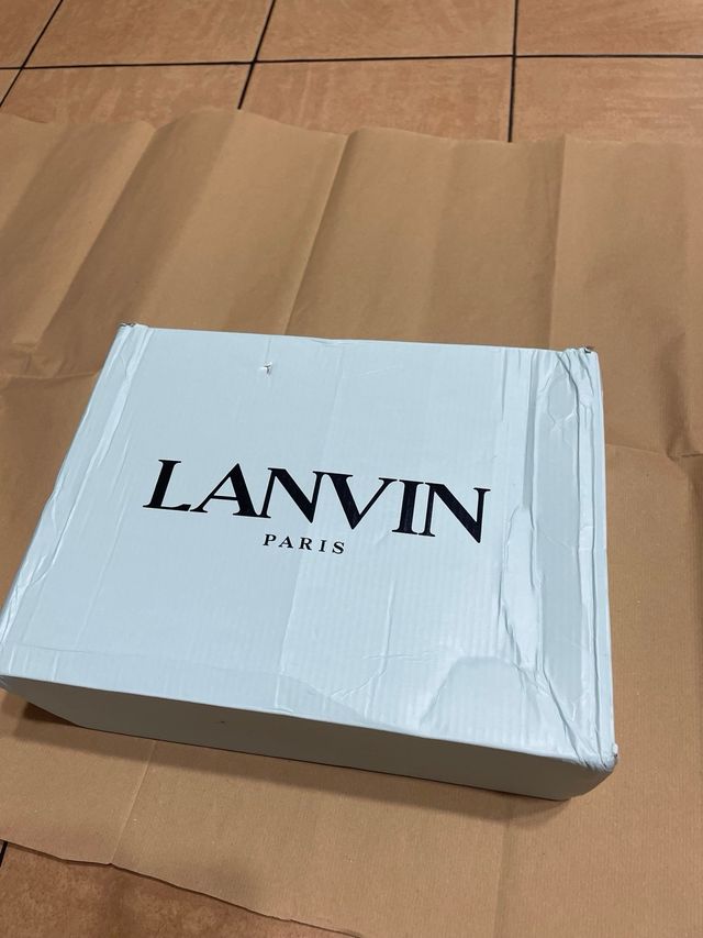 Lanvin Scarpe Sneakers Uomo Nero Argento (Rep)