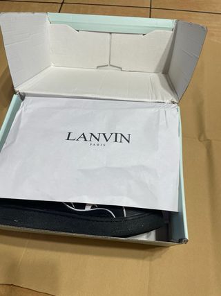 Lanvin Scarpe Sneakers Uomo Nero Argento (Rep)