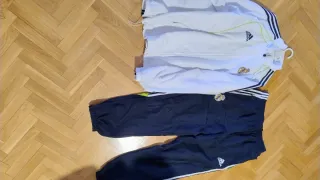 Chándal Vintage Real Madrid Adidas Azul Blanco