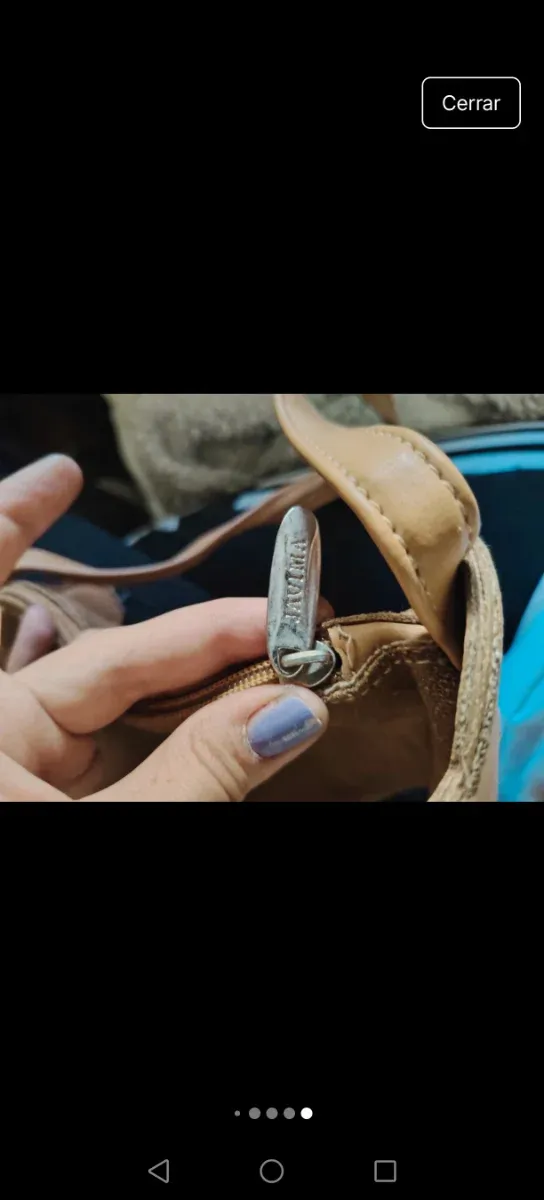 Bolso de ante con diseño de ositos