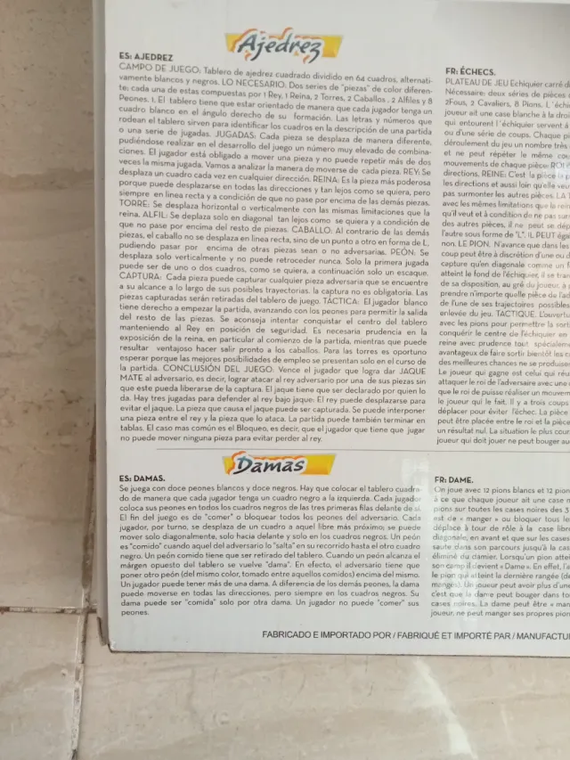 Ajedrez y Damas Juego 2 en 1