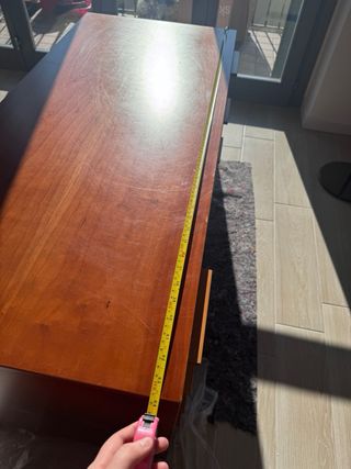 Comò 4 cassetti larghi in legno