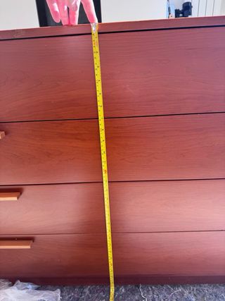 Comò 4 cassetti larghi in legno