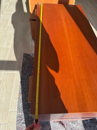 Comò 4 cassetti larghi in legno