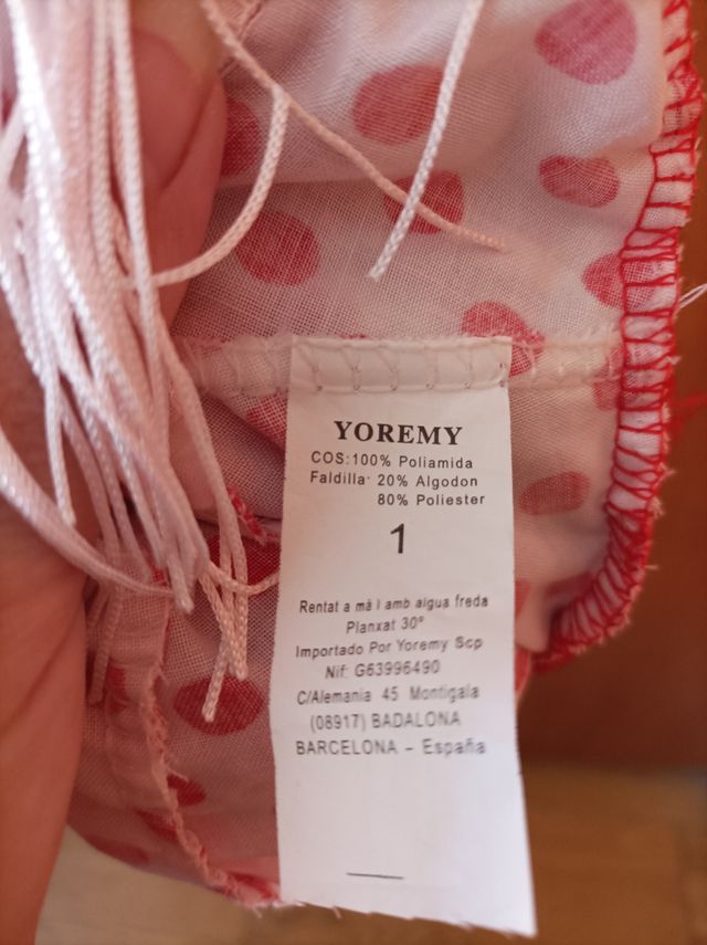 Vestido Flamenca Bebé Rojo Lunares