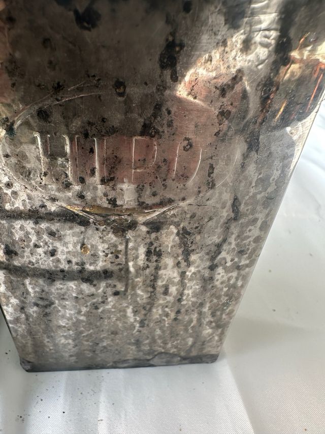 Cubeta de revelado antigua