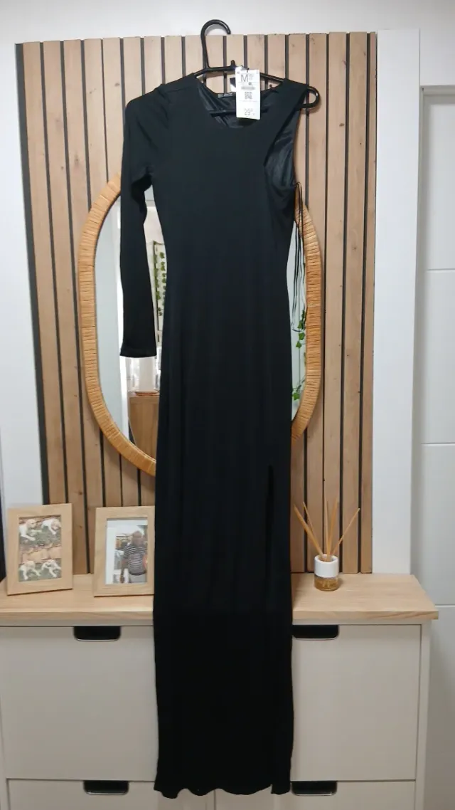 Vestido largo negro talla M