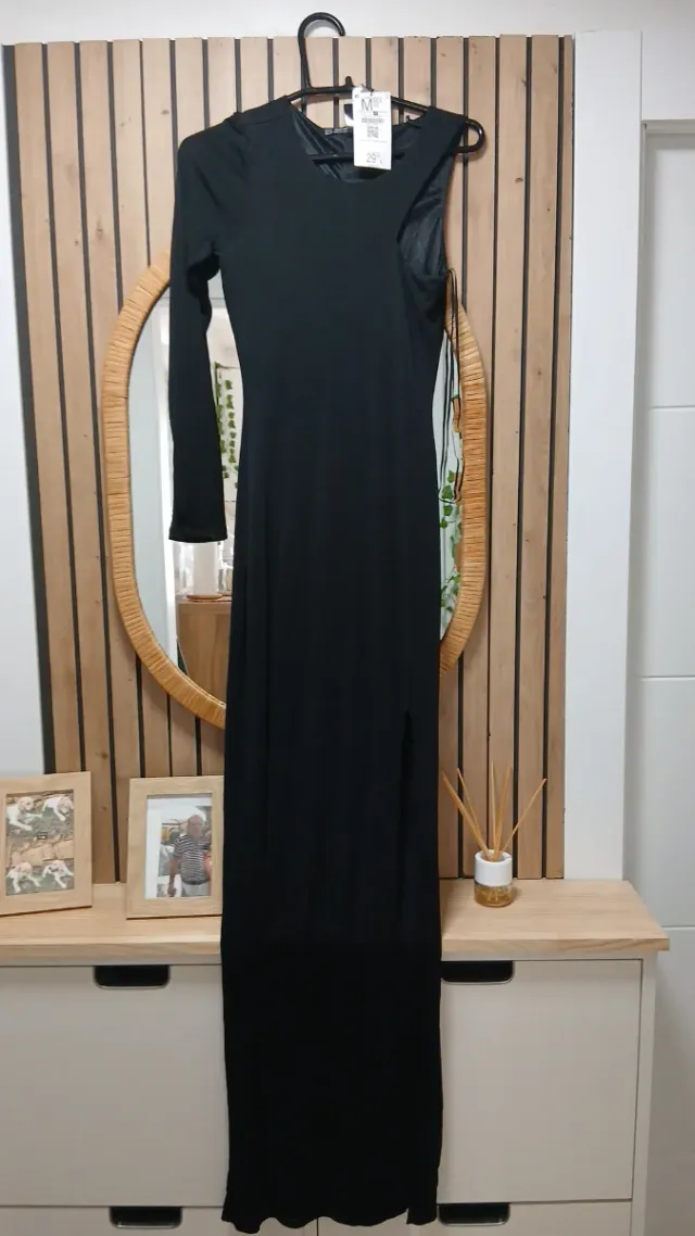 Vestido largo negro talla M
